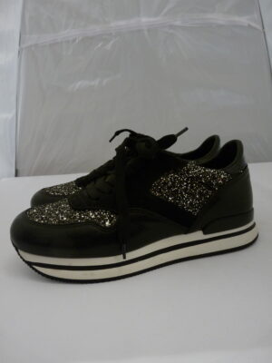 Schwarze/Silber Hogan Sneaker